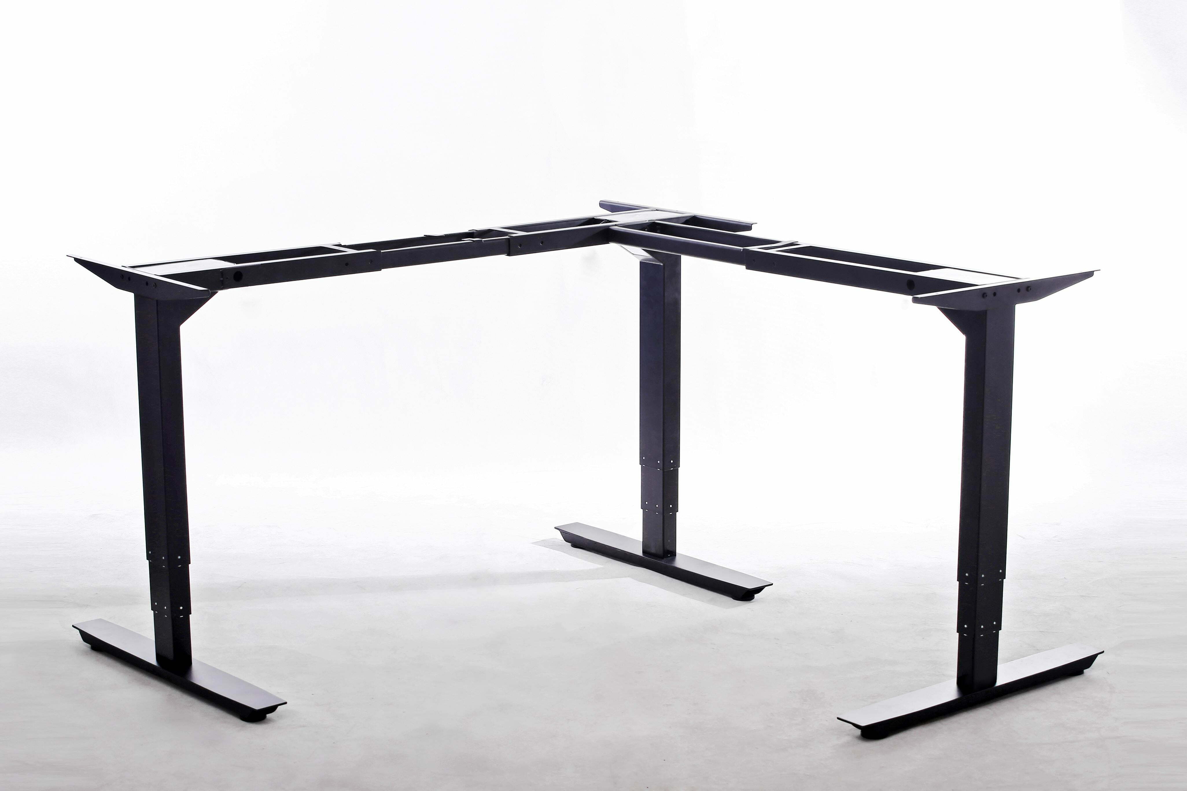 atlas 3-stage adjustable height power lift corner table base